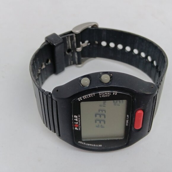 Polar ProTrainer NV Men's 44mm Black Resin Digital Chronograph Lap Timer Watch - Picture 5 of 12
